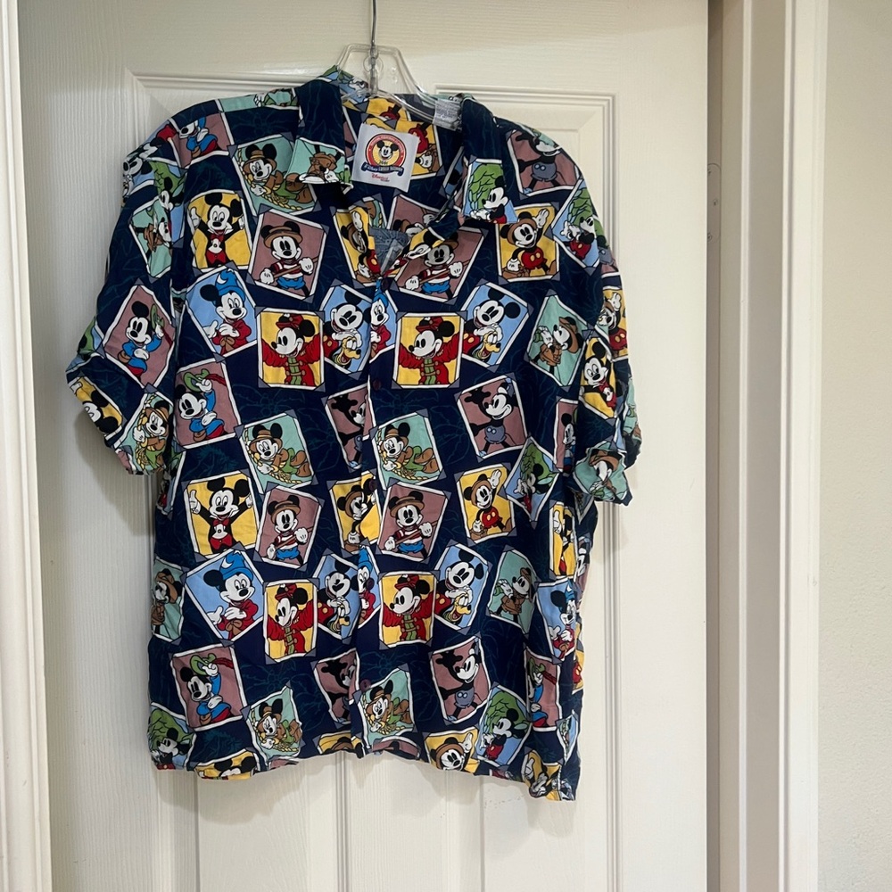 Disneyana Clothiers 2001 Mickey Mouse Shirt Family Reunion Disney Sz L - Picture 6 of 8